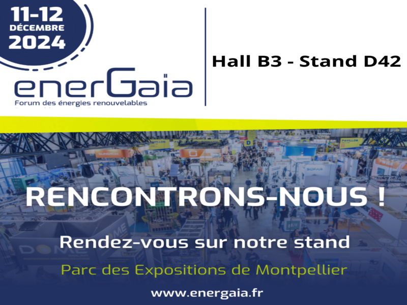 ENAG was present at the Energaïa exhibition in Montpellier - Hall B3 stand D42